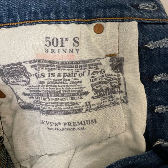 Levis 501 high rise skinny jeans - Picture 2 of 7